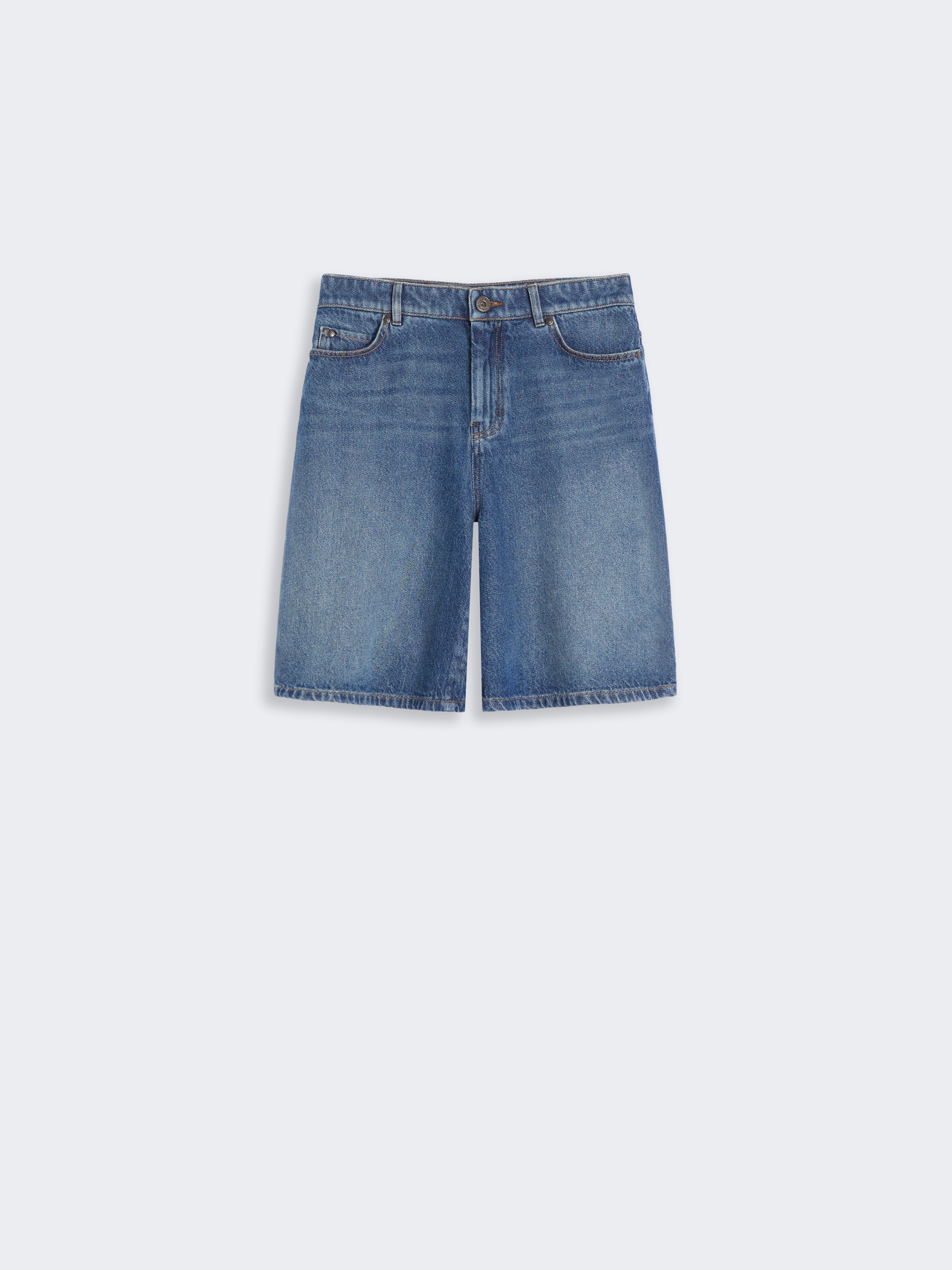 DONNOLA Cotton denim Bermuda shorts - 1