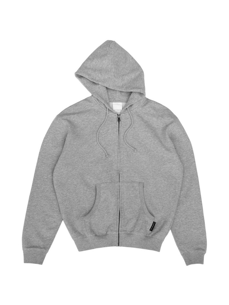 logo-patch zip-up hoodie 1