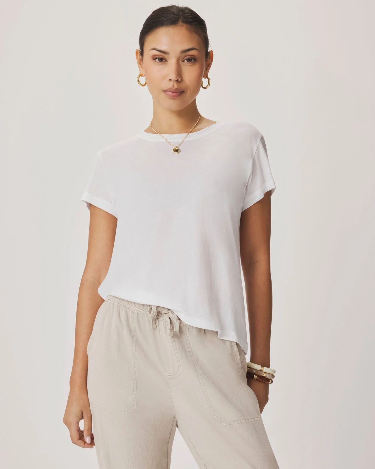 The Lila Climate Beneficial™ Verified Cotton Crew-Neck Tee - 1