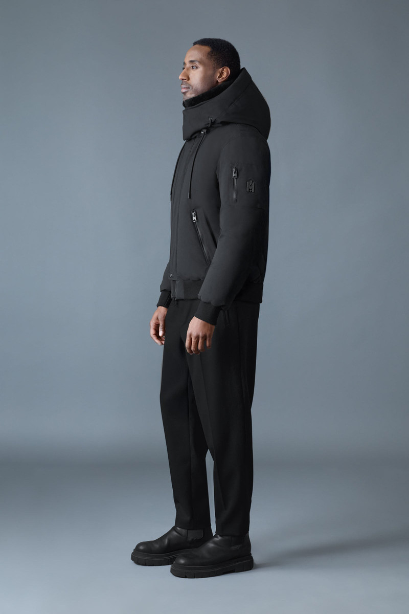 IKER-Z 2-in-1 Down Bomber With Removable Shearling Bib 4