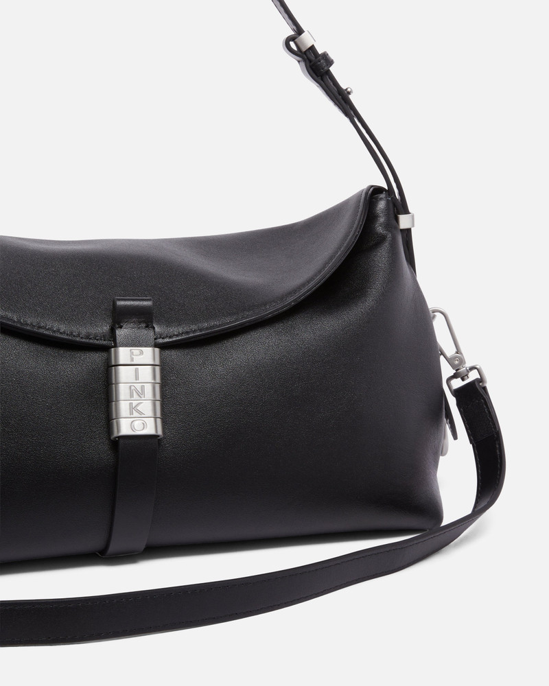 MEDIUM LEATHER SADDLE BAG SHOULDER BAG 3