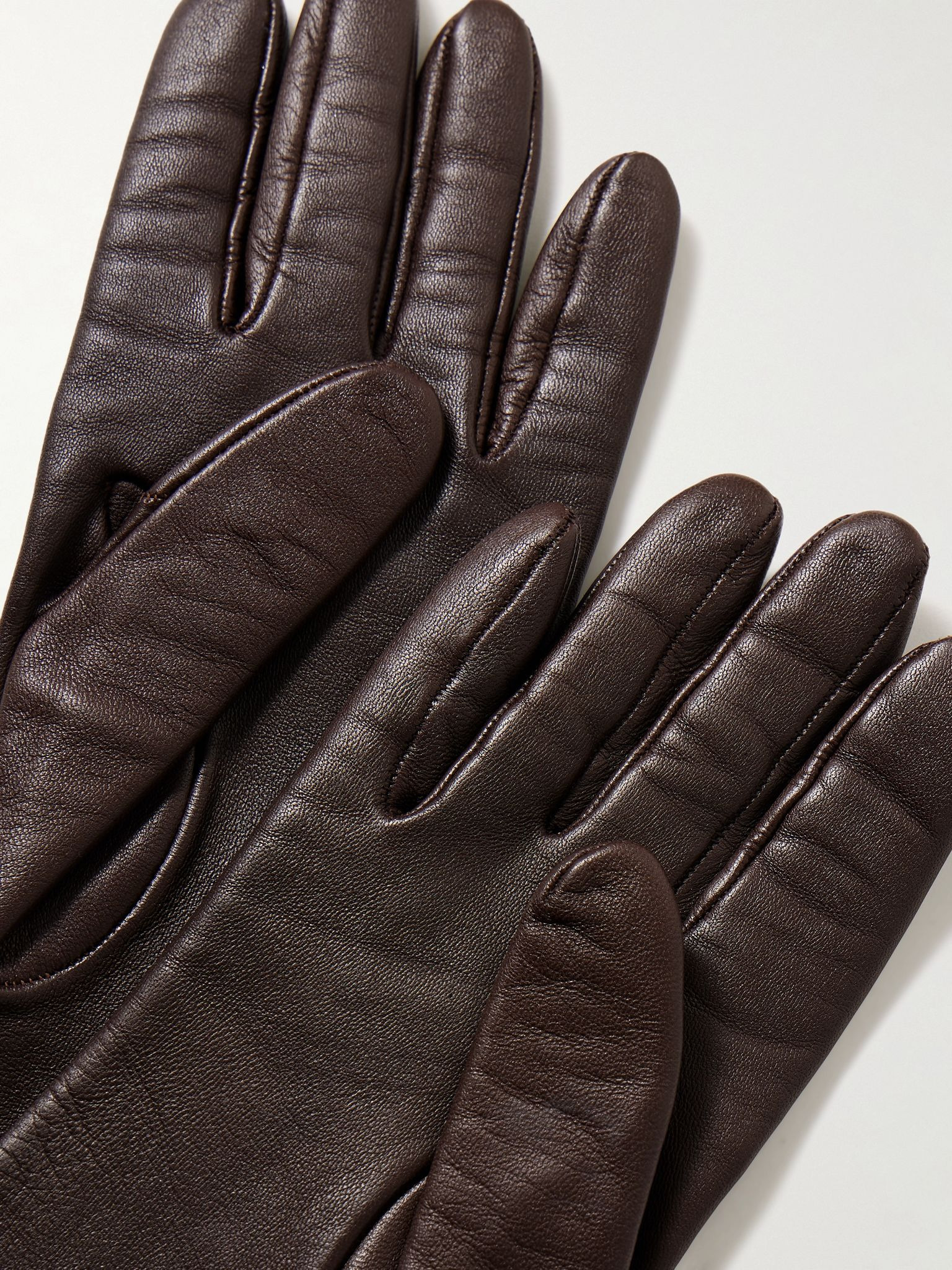 Remo Mid leather gloves Brown - 3