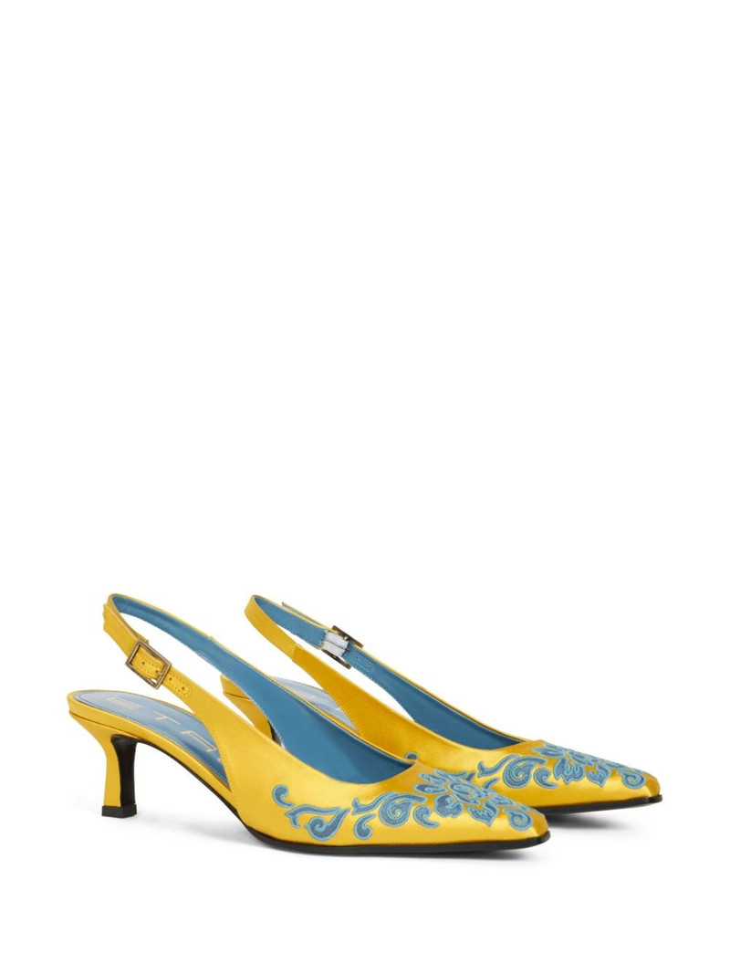 Etro embroidered pumps outlook