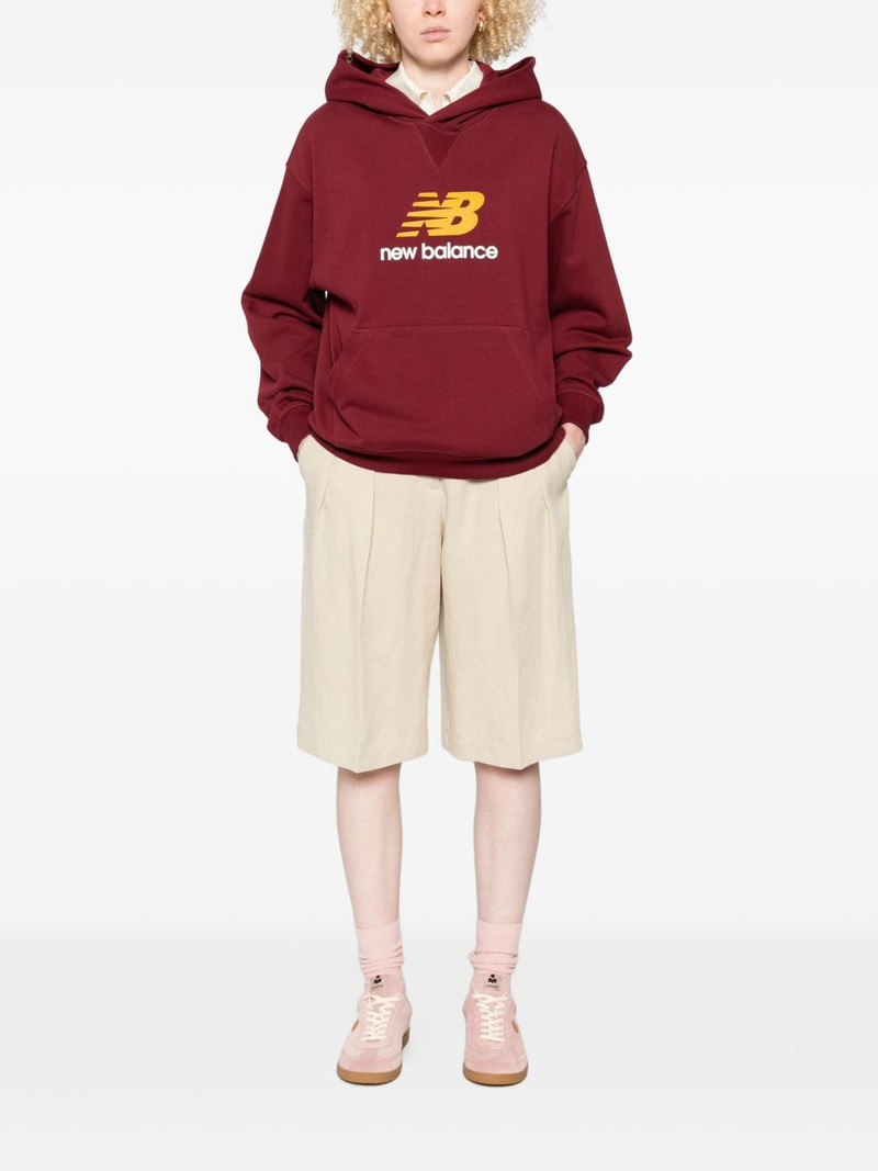 New Balance logo-print hoodie outlook