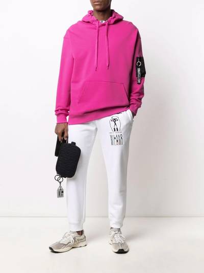 Moschino zip pull pocket-detail hoodie outlook