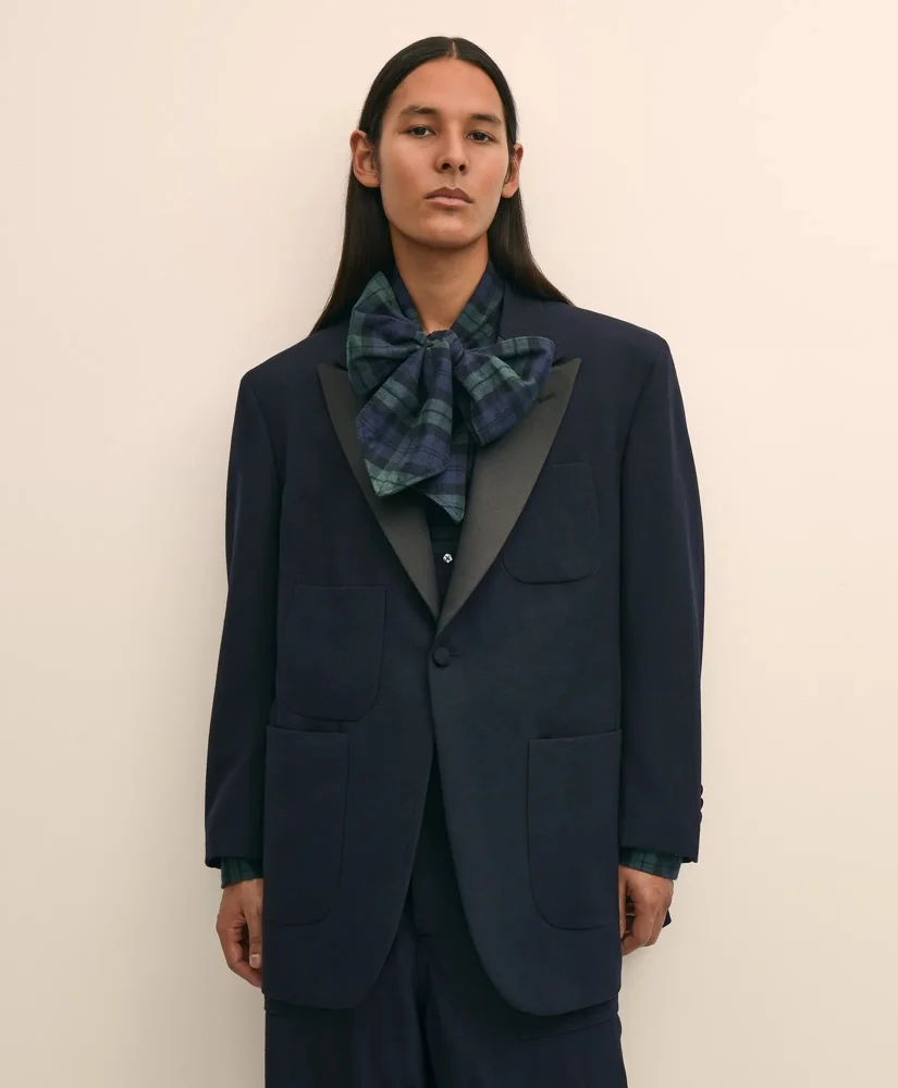 Brooks Brothers X Engineered Garments Wool Serge Oversized Dinner Jacket - 1