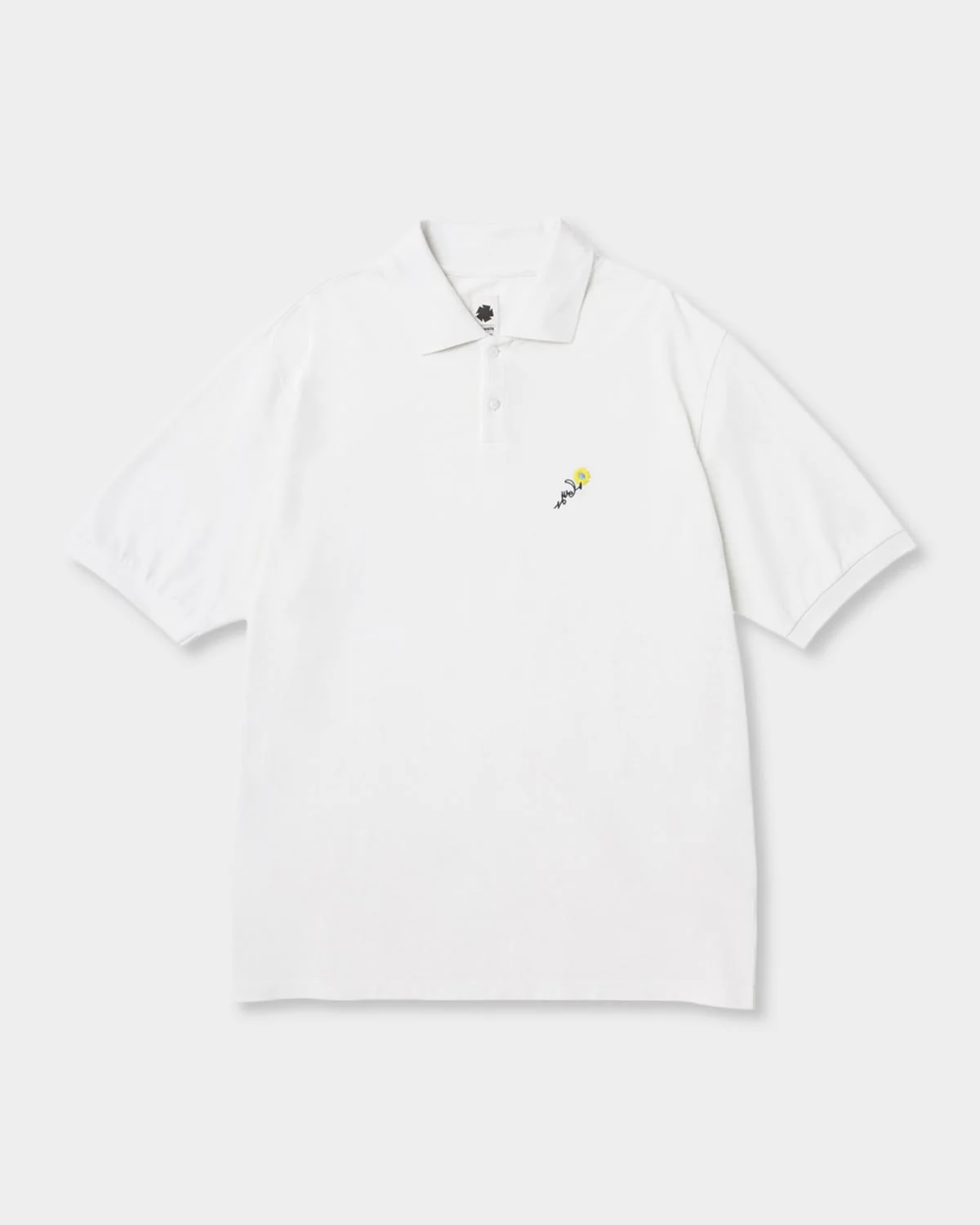 Men's Cotton Pique Floral Embroidered Polo Shirt - 1