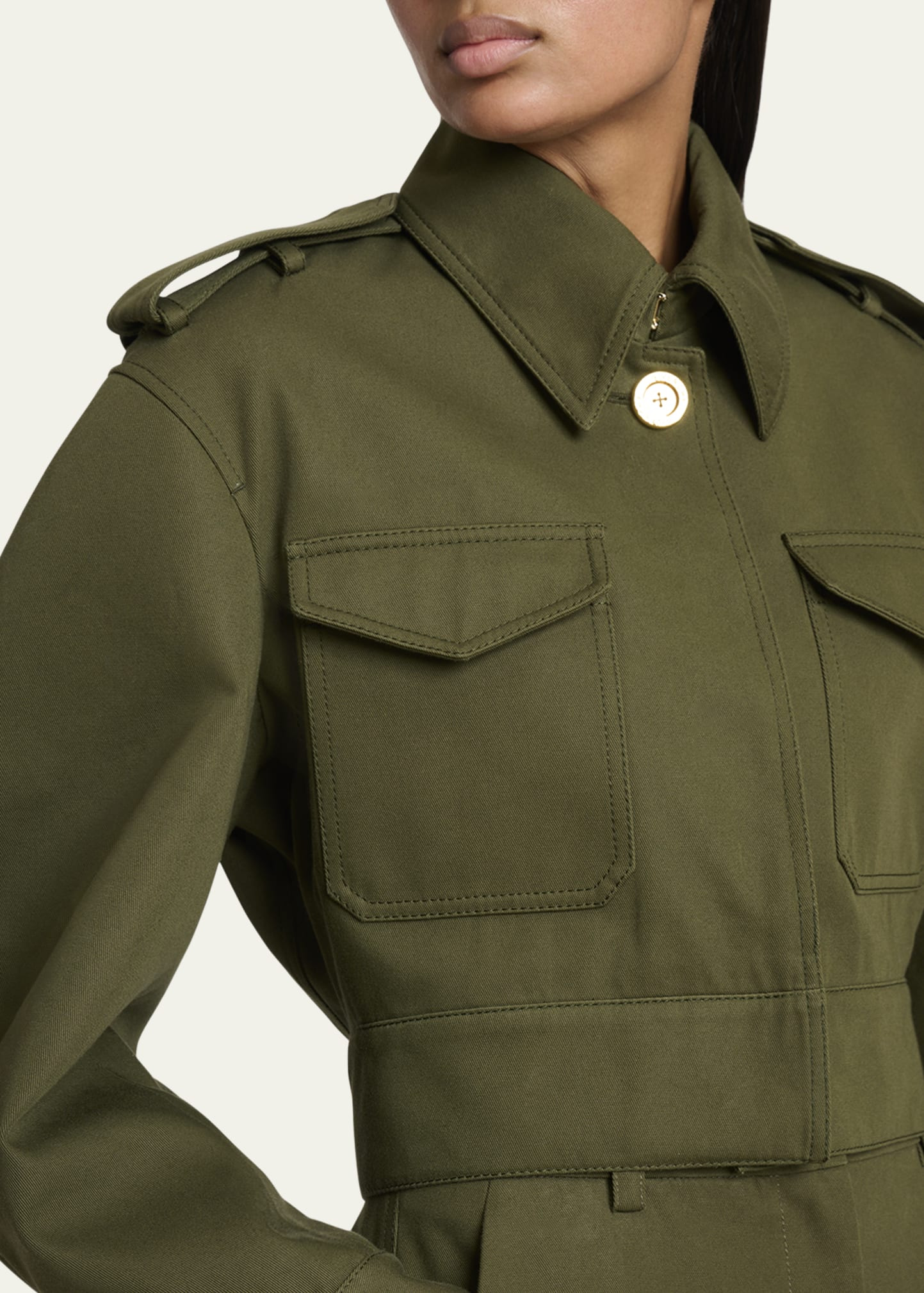 Cocoon Cropped Utility Jacket - 5