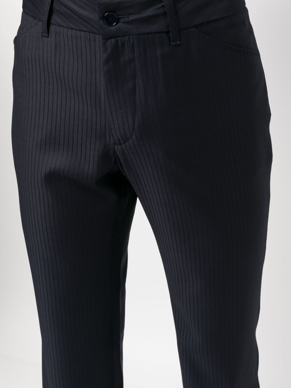 striped wool trousers - 5