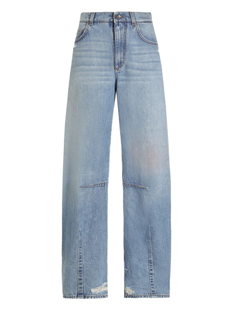 panel distressed jeans 1