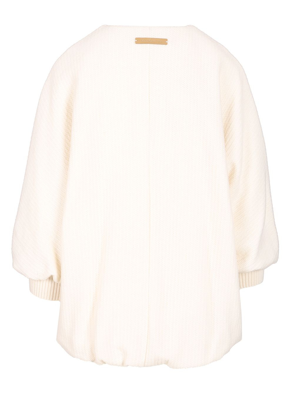 Wool And Cashmere Knitted Jacket Jackets White - 2