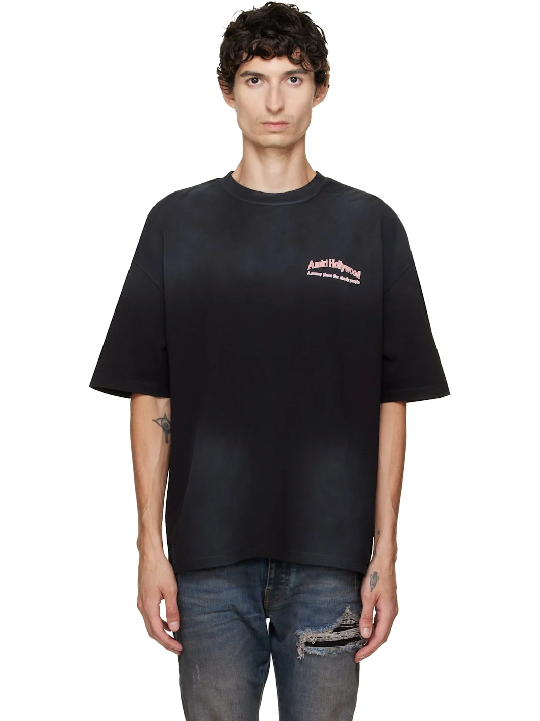 Black Sunny Place HJ GD Skate T-shirt - 1