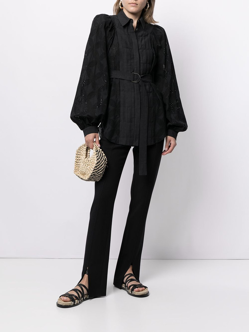 Acler Klara cut-out belted blouse outlook