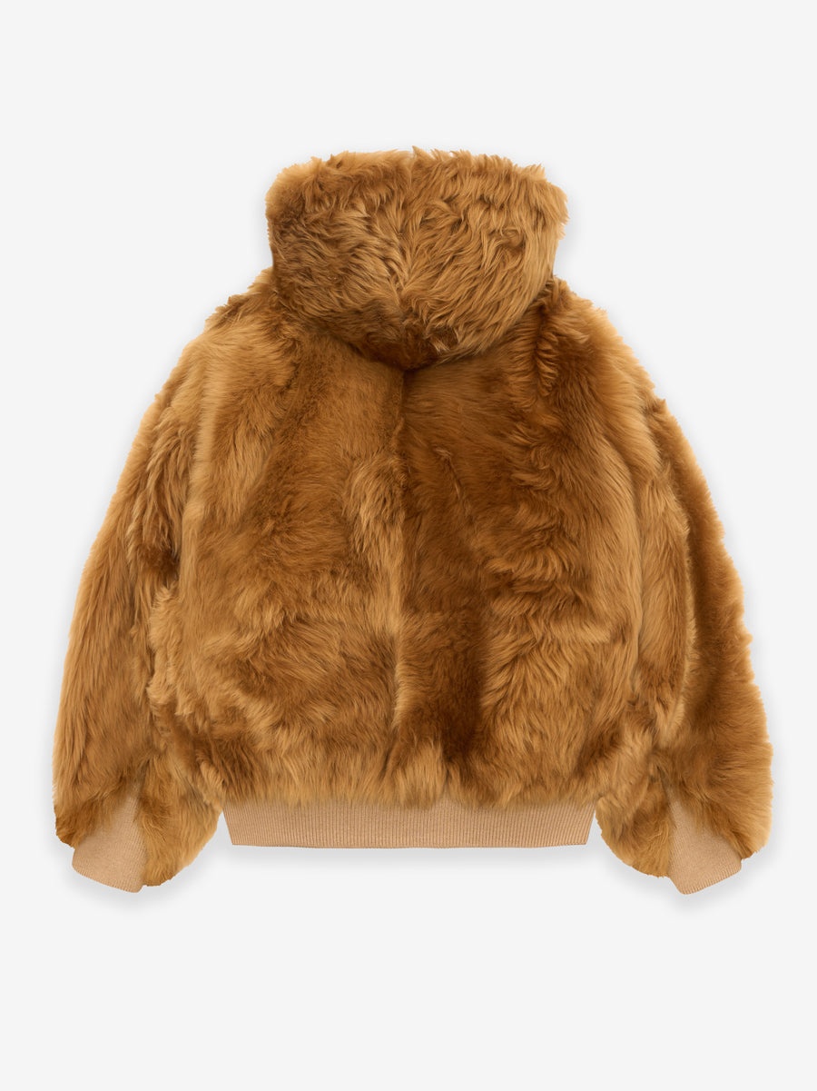 Shearling Hooded Bomber - 2