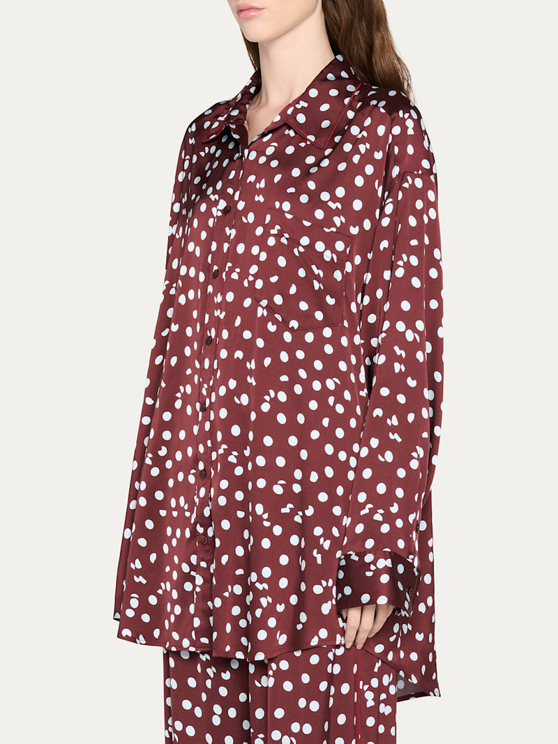 DIANE VON FURSTENBERG x Henry Zankov Mercer Oversized Dotted Blouse outlook