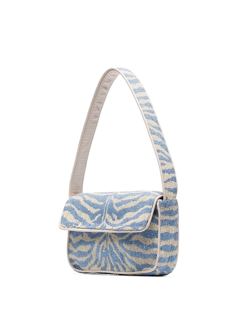 Tommy beaded zebra pattern shoulder bag - 4