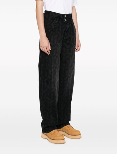 Isabel Marant Étoile printed jeans outlook