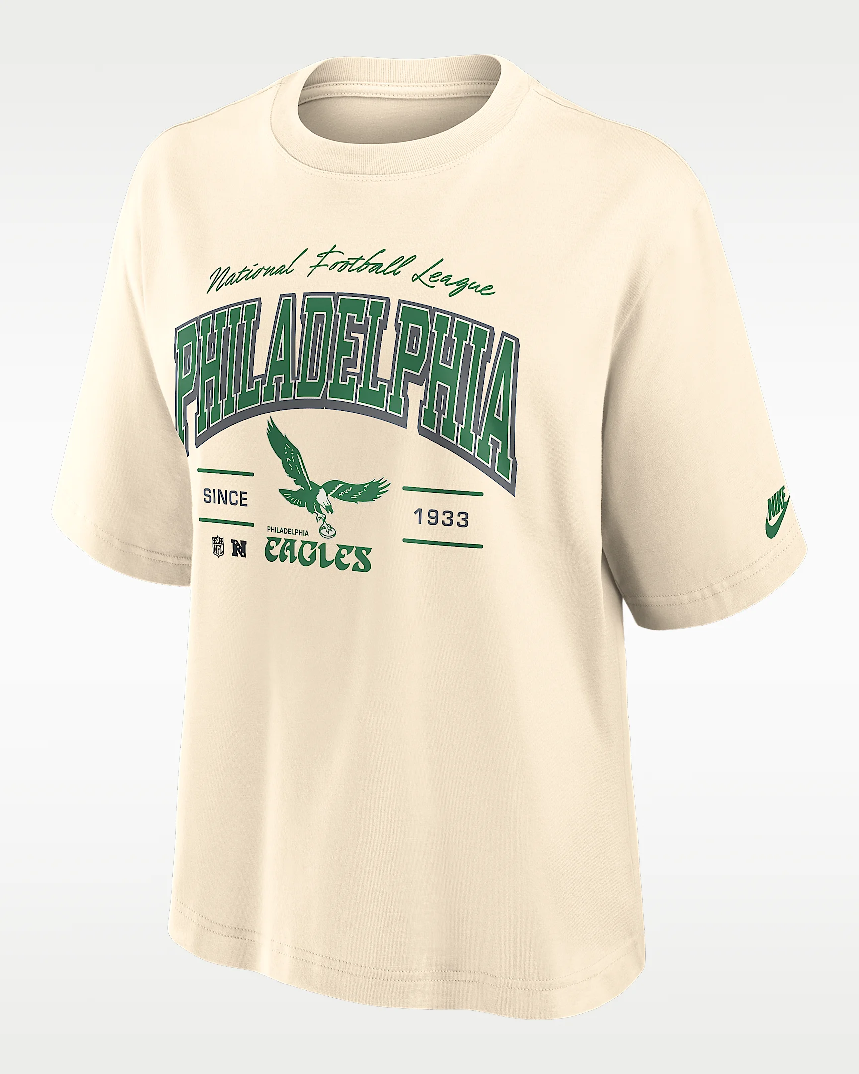 Philadelphia Eagles Vintage Mod Boxy Women's Nike NFL T-Shirt - 1