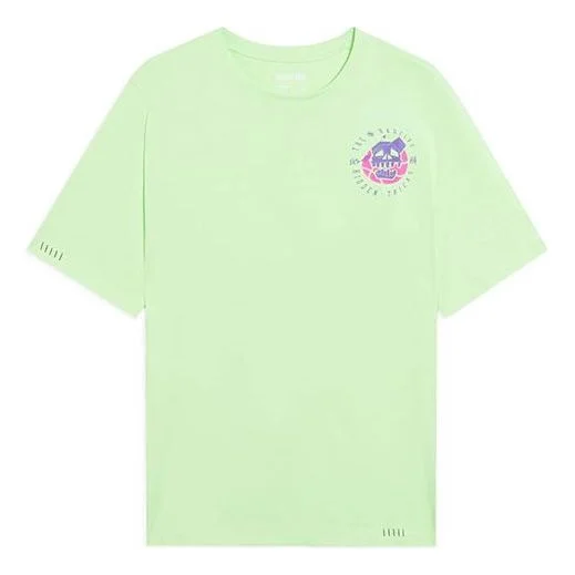 Li-Ning BadFive Skull Graphic Loose Fit T-shirt 'Light Green' AHSS389-1 - 1