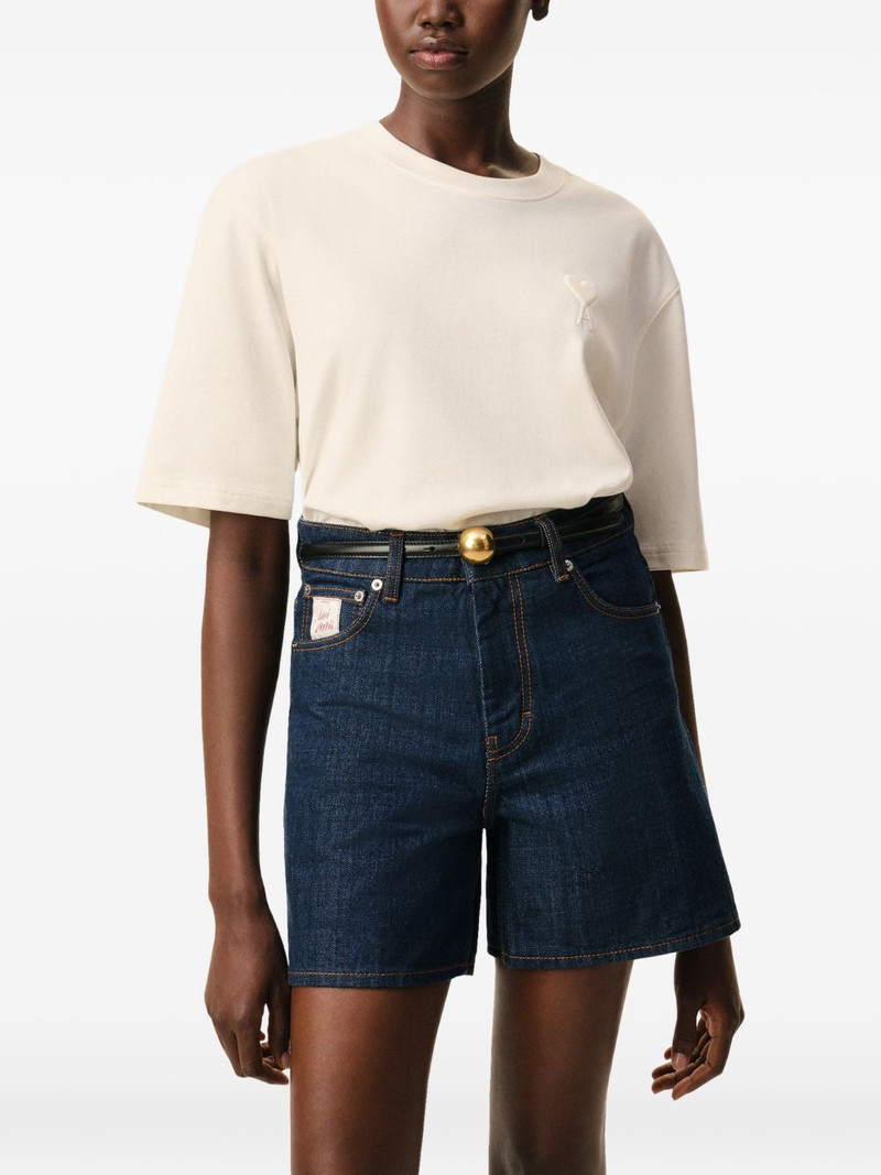 AMI Paris embroidery T-shirt outlook