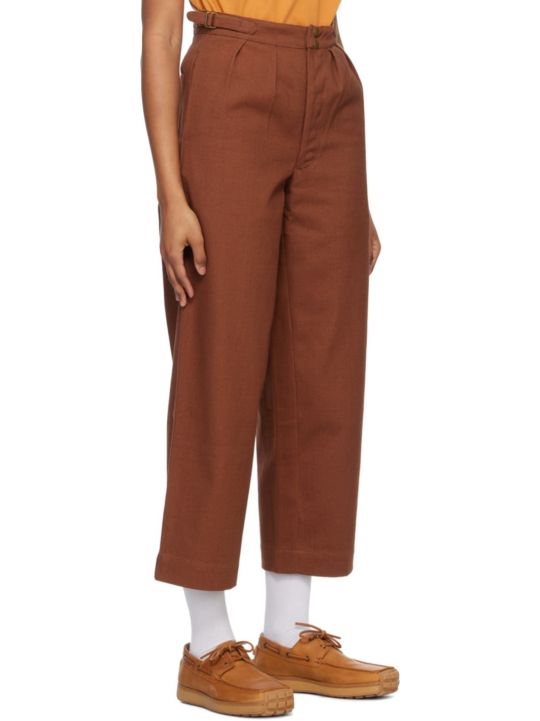 Brown Snap Trousers - 2