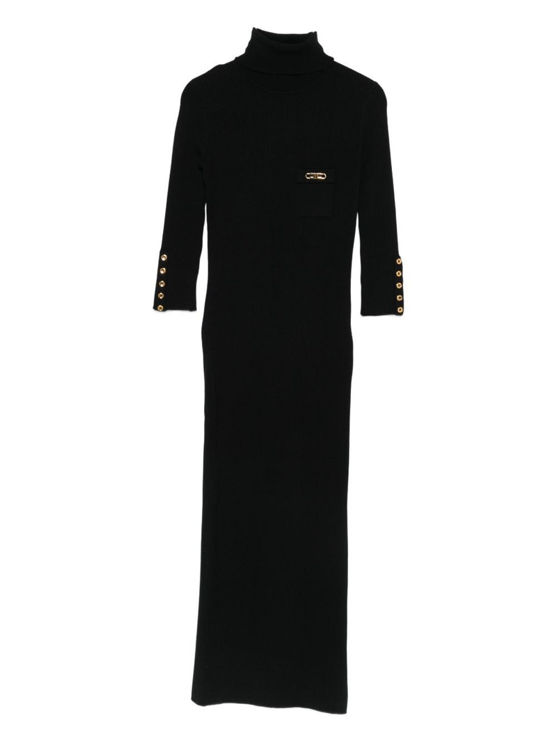 ribbed roll-neck dress 1