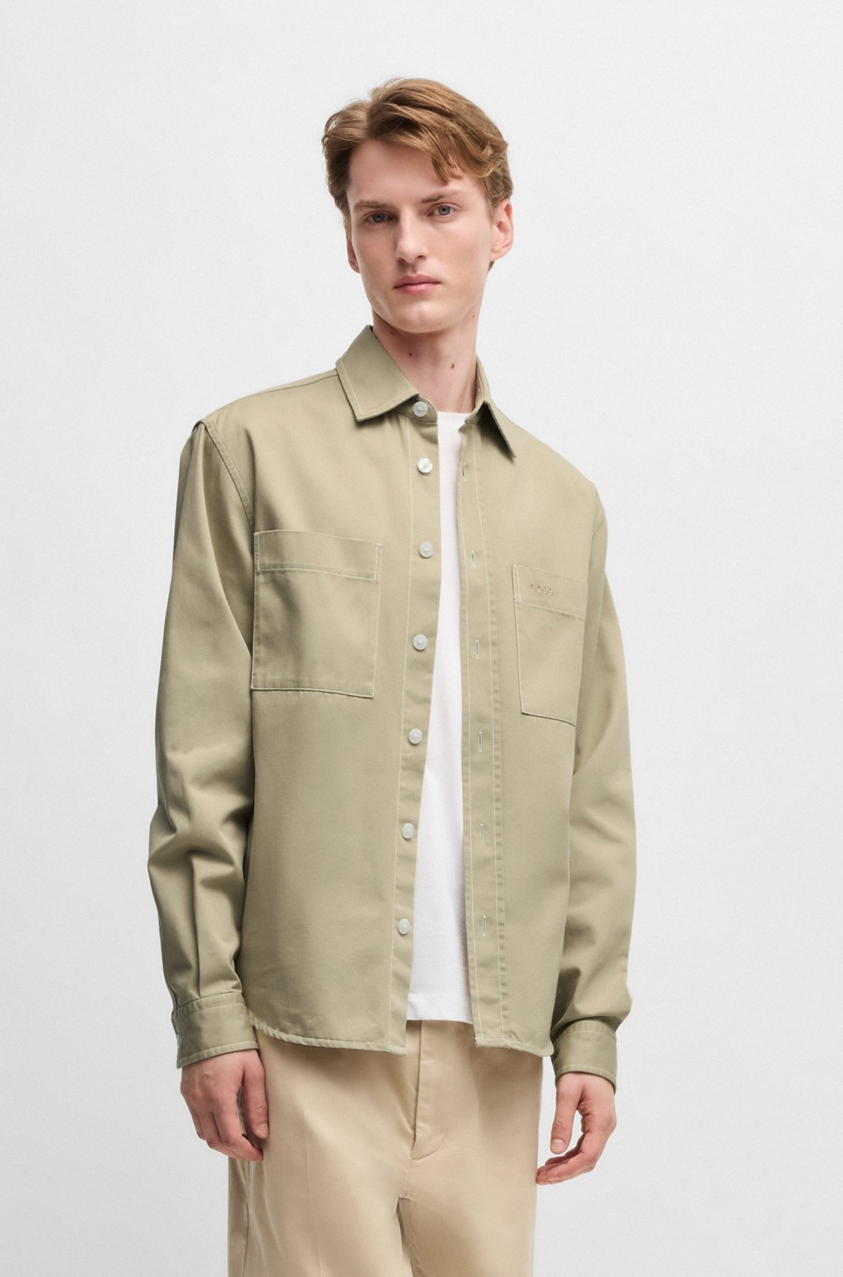 RELAXED-FIT SHIRT IN COTTON TWILL - 2