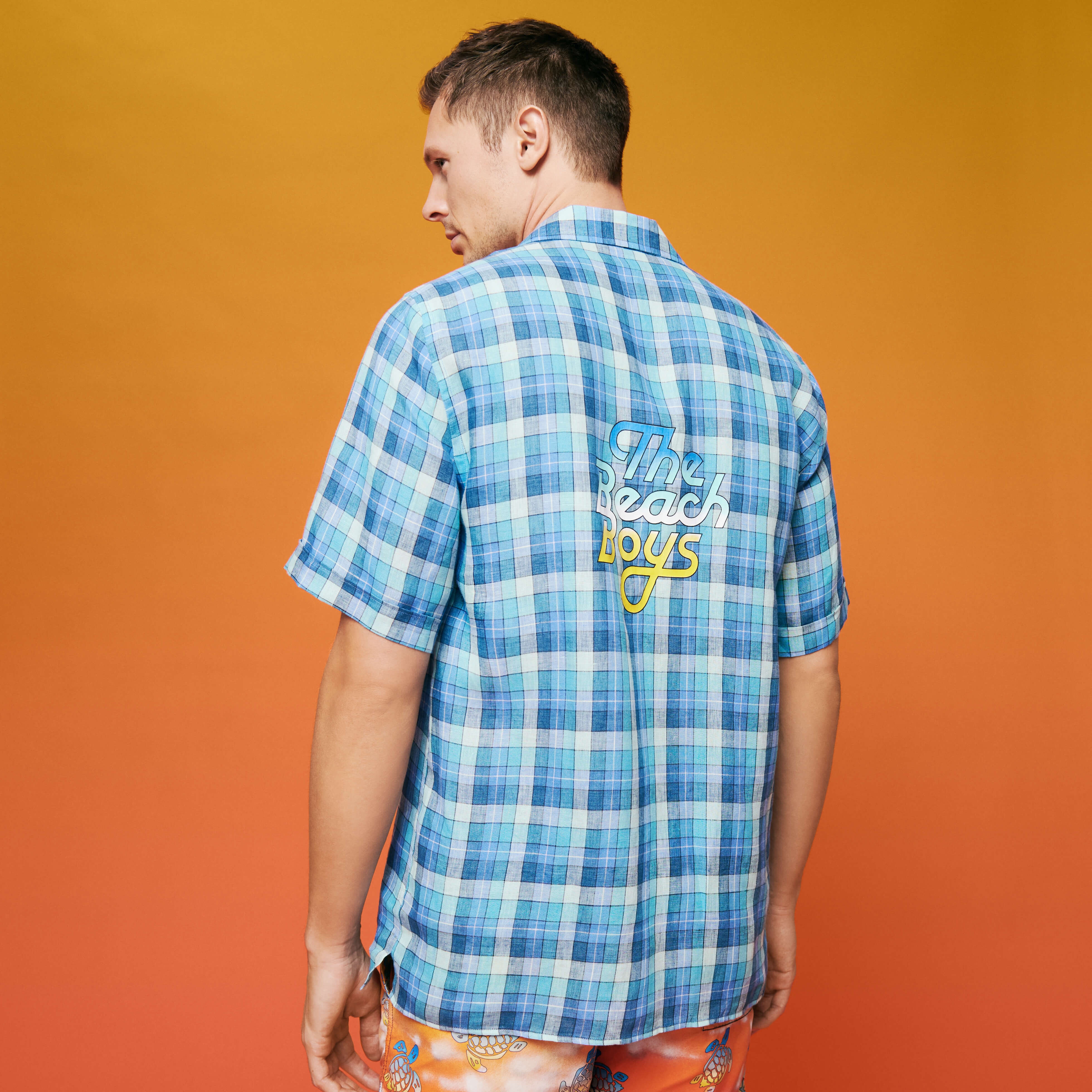 Men Bowling Shirt Checks - Vilebrequin x The Beach Boys - 4