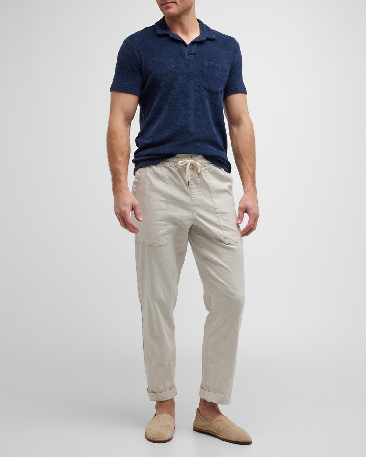 Men's Cotton Terry Polo Shirt - 2