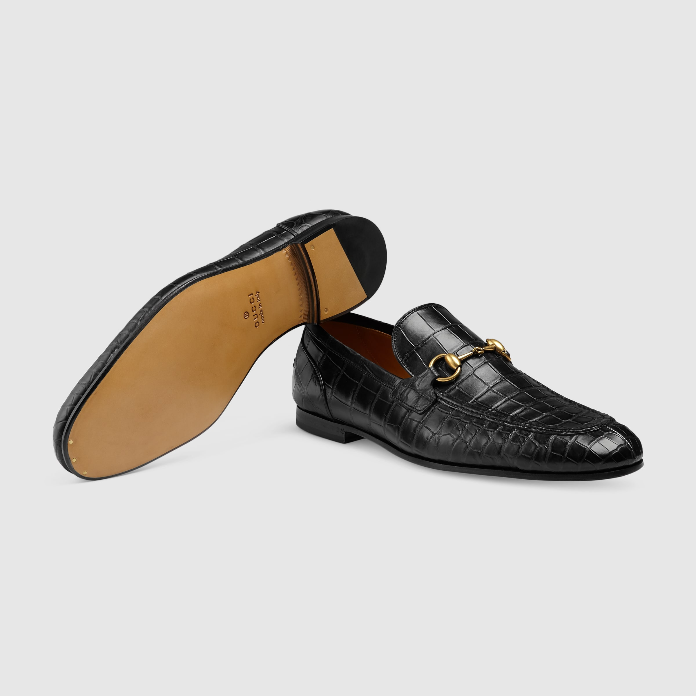 Men's Gucci Jordaan crocodile loafer - 5