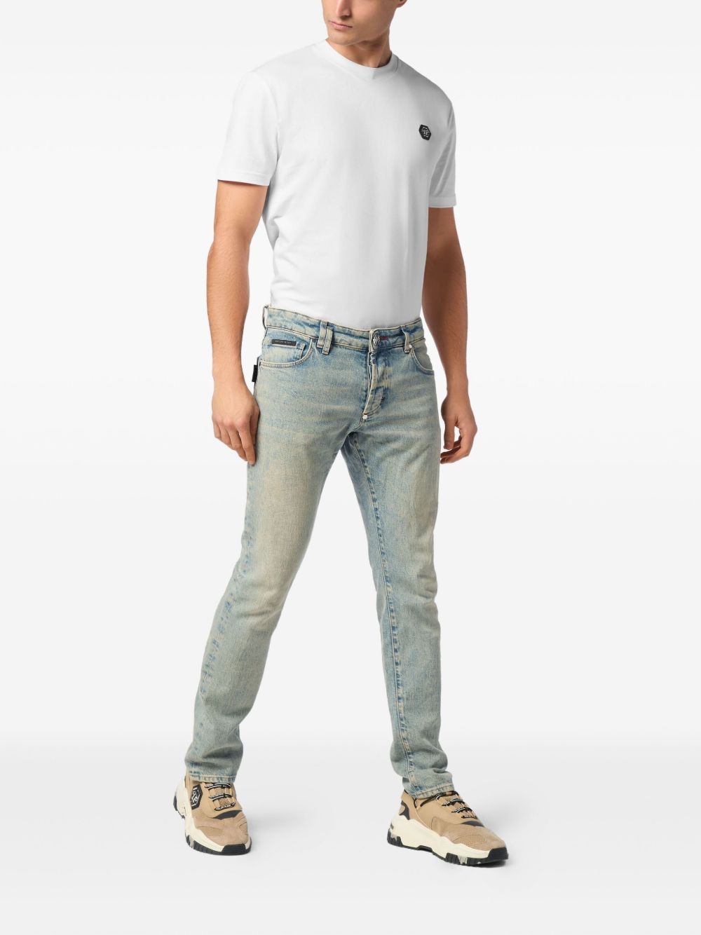 logo-patch jeans - 2