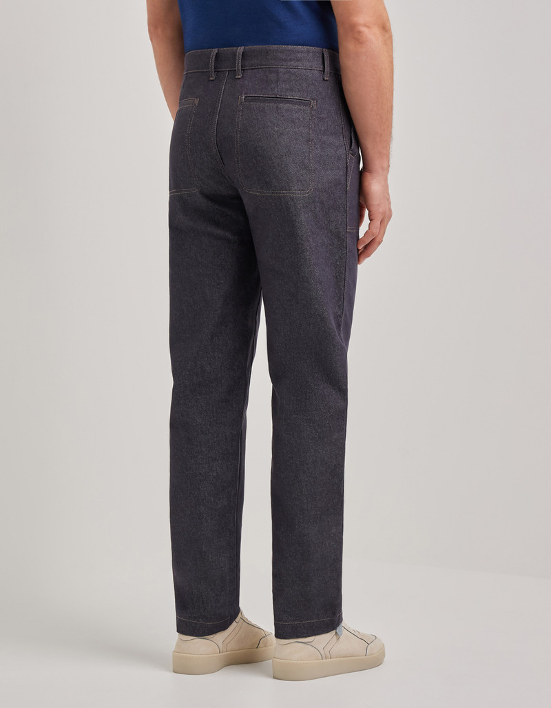 BLUE FATIGUES IN STRETCH DENIM 4