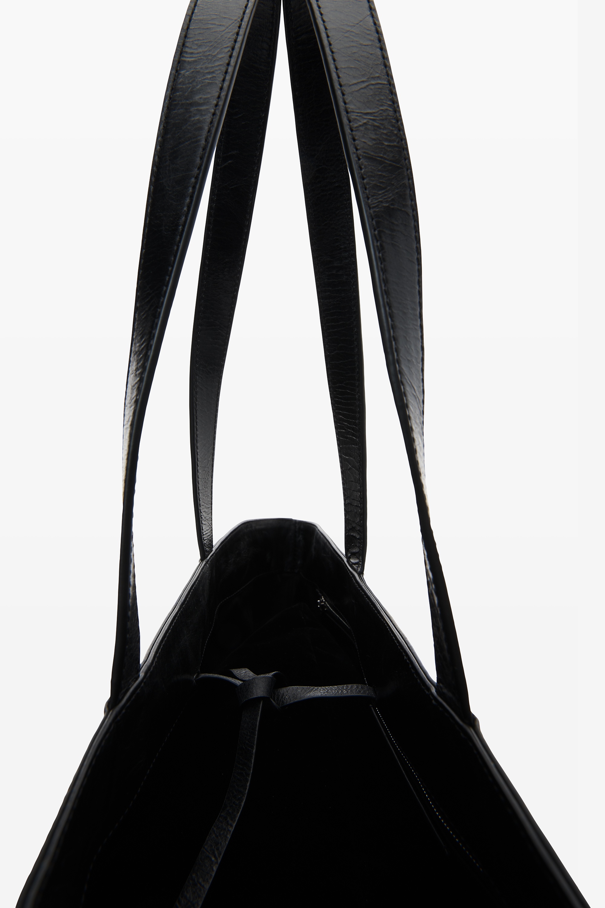 Punch Tote Bag in Crackle Patent Leather - 4