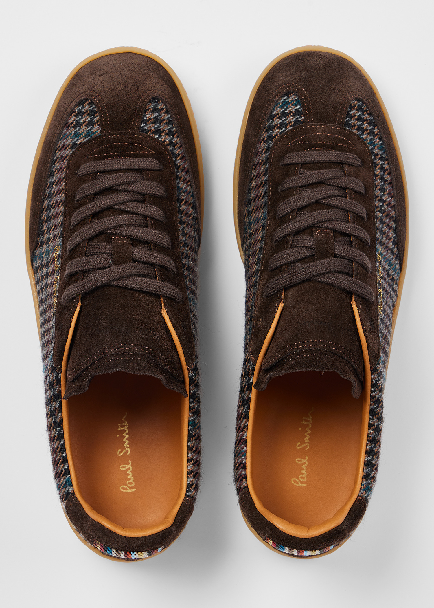 Brown Tweed 'Como' Trainers - 5