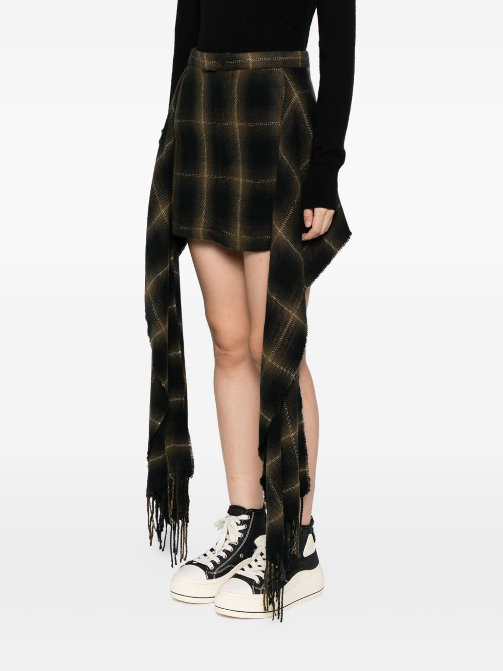 checked skirt - 3