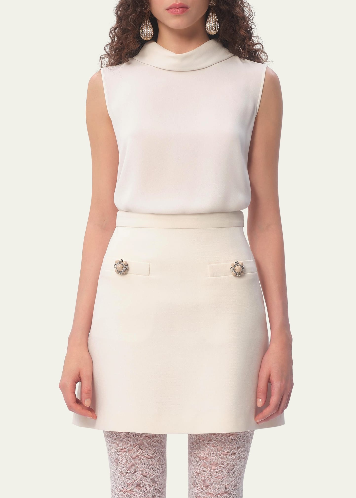Rounded Funnel Neck Top - 2