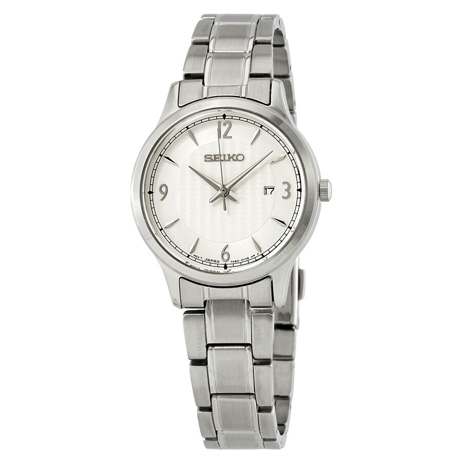 Seiko - Seiko Classic Silver Dial Ladies Watch SXDG93P1 - 1