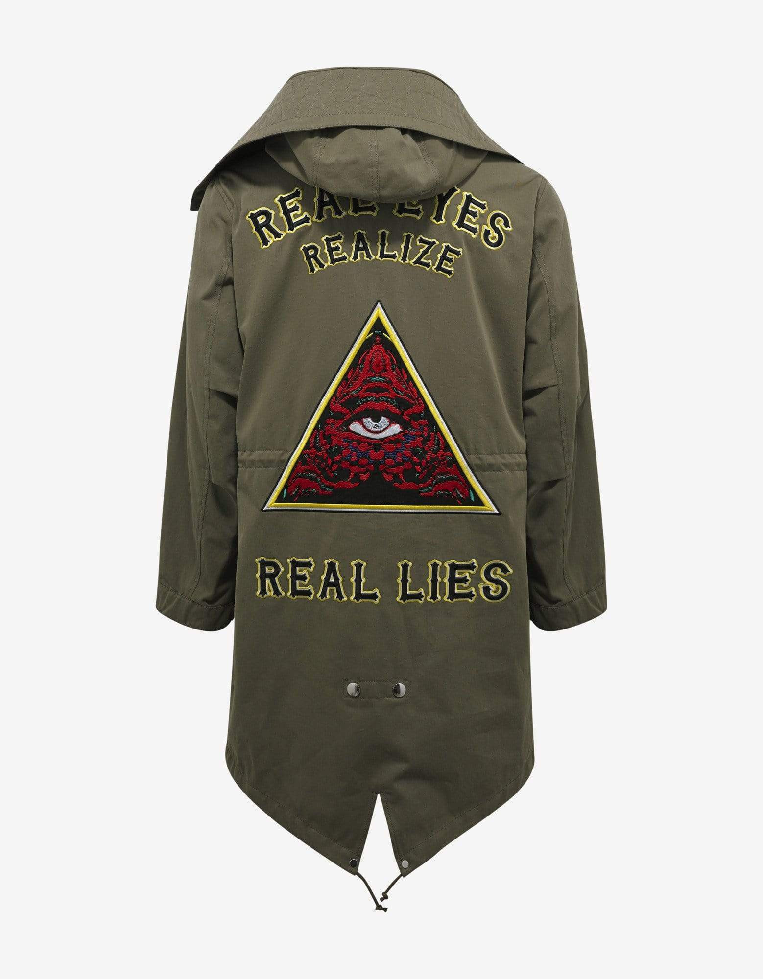 Givenchy Khaki Parka with Eye Embroidery - 2