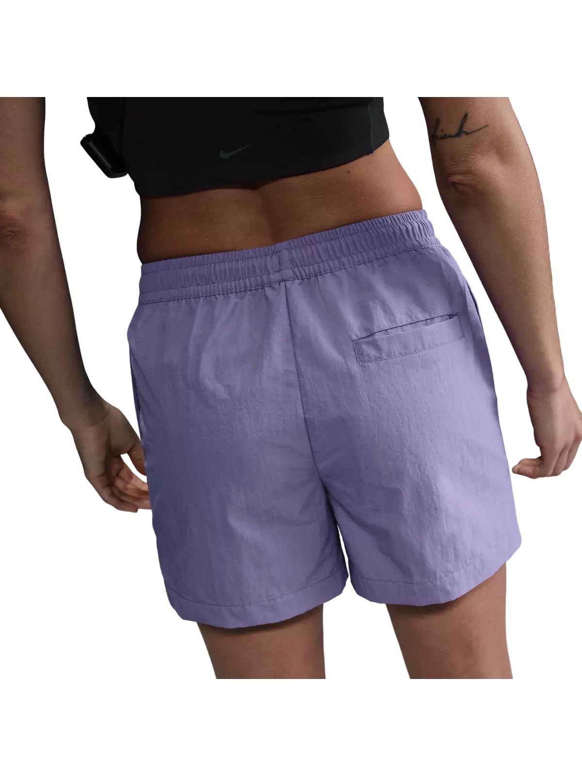 Women's Sportswear Essentials Mid-Rise 5" Woven Shorts -Purple - 4