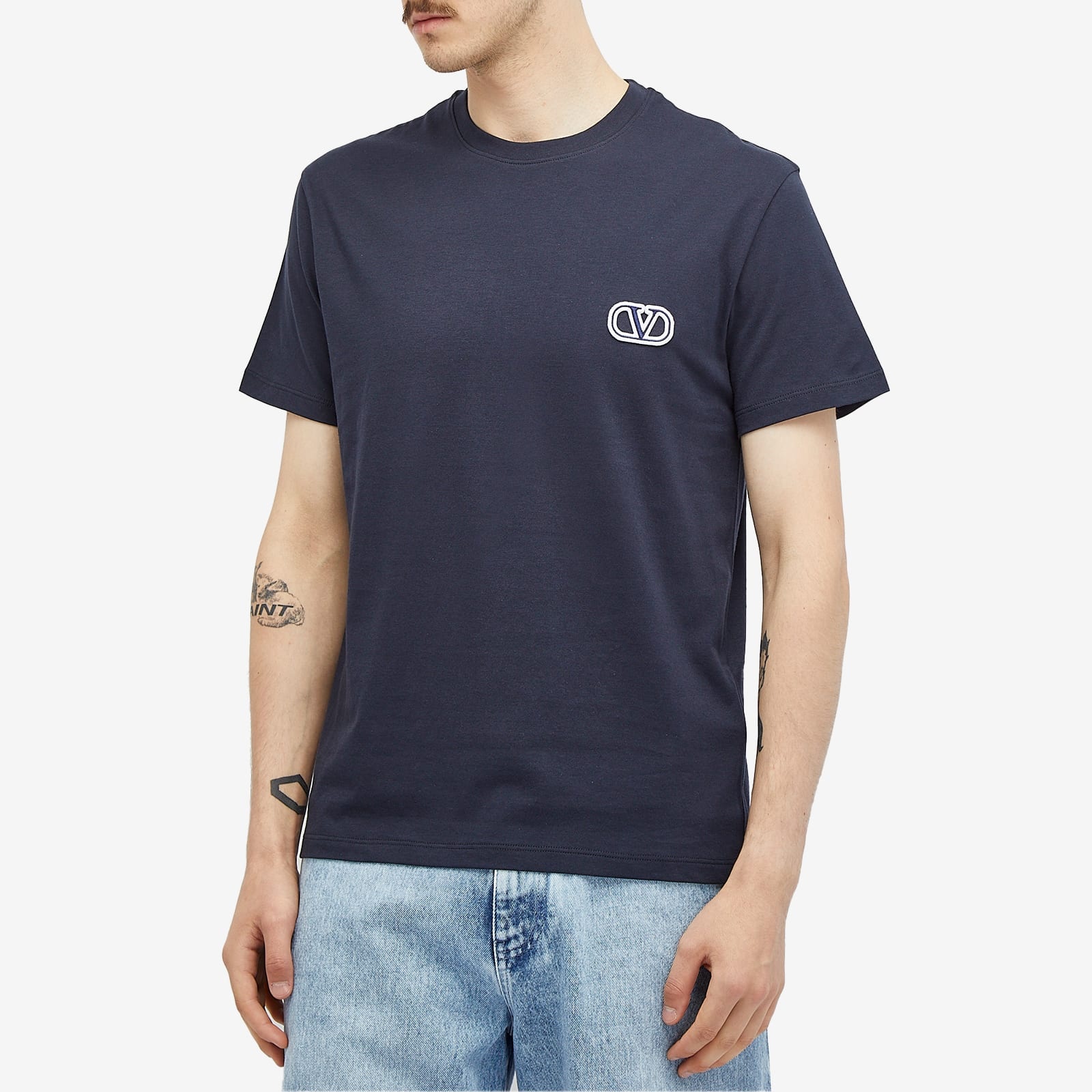 Valentino Small V Logo T Shirt - 2