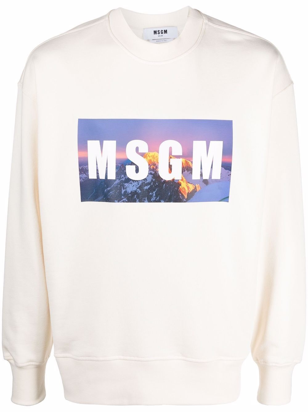 sunset-logo print sweatshirt - 1