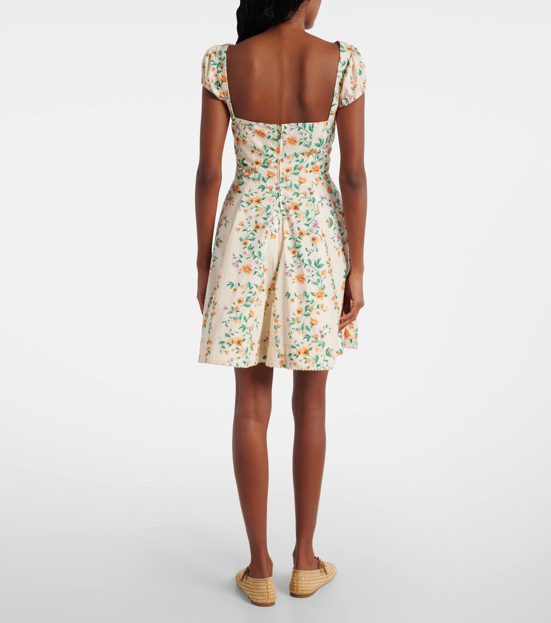 Mati floral cotton poplin minidress - 3