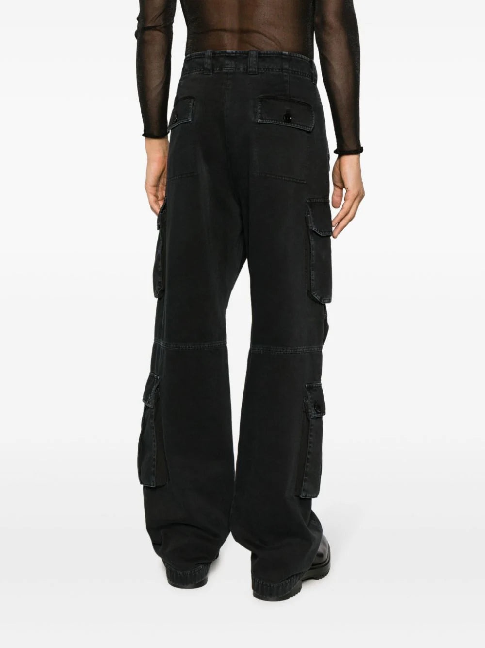 STRAIGHT-LEG CARGO JEANS - 4
