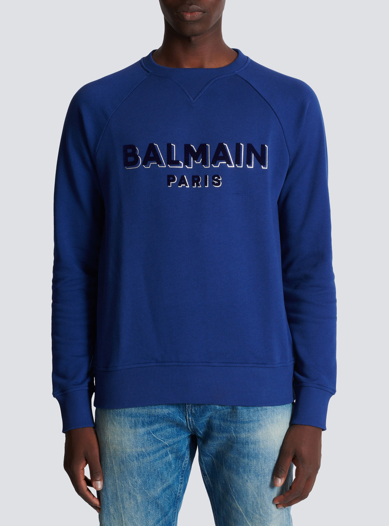 Metallic flocked Balmain sweatshirt 5