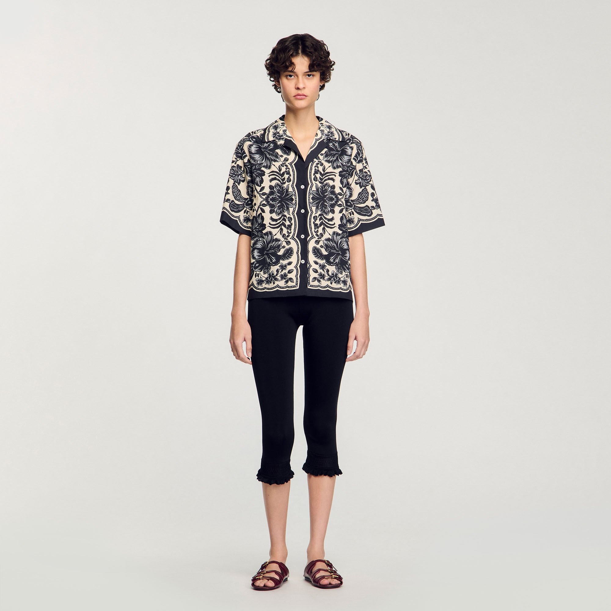 FLORAL MOTIF SHIRT - 2