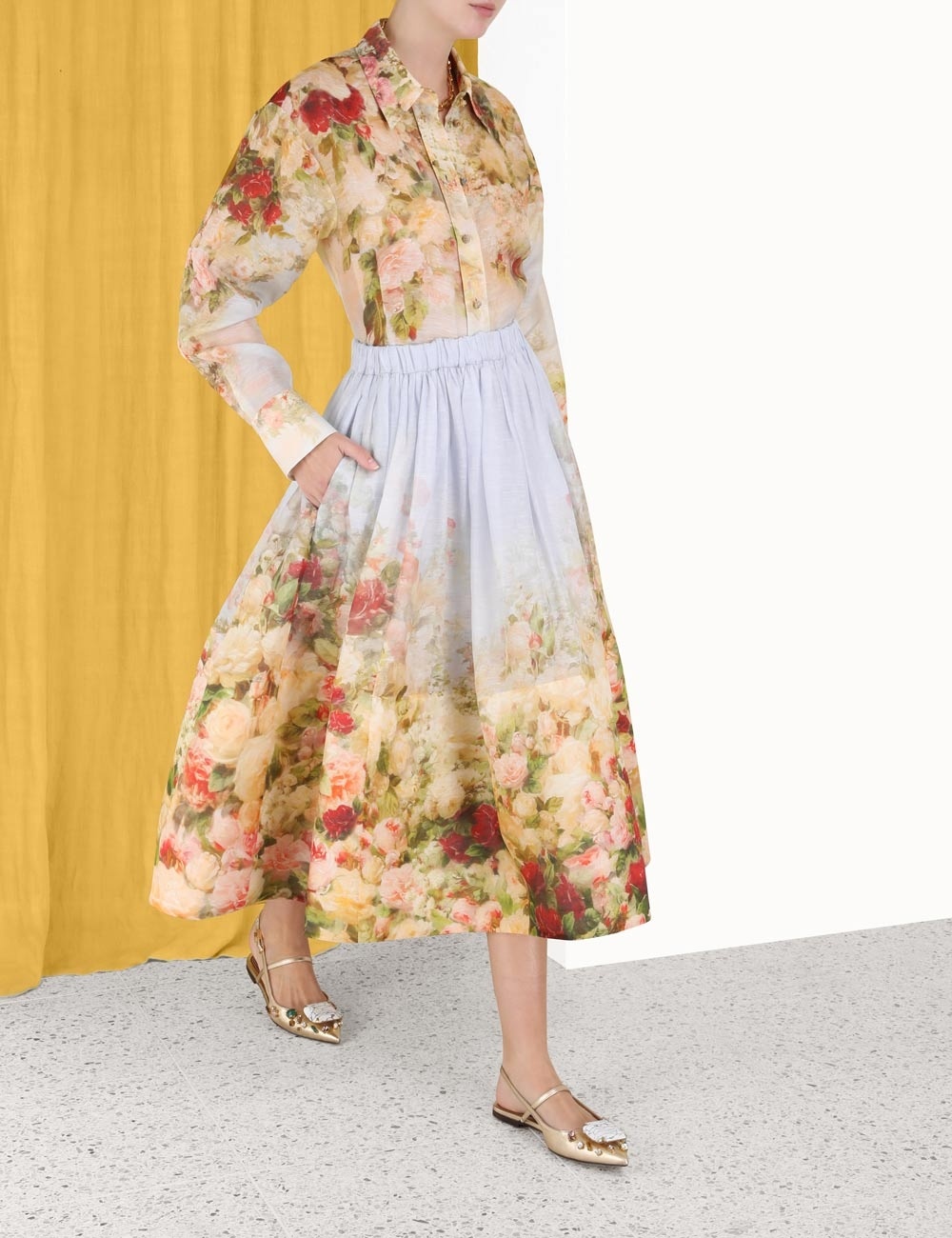 LUMINOSITY MIDI SKIRT - 3