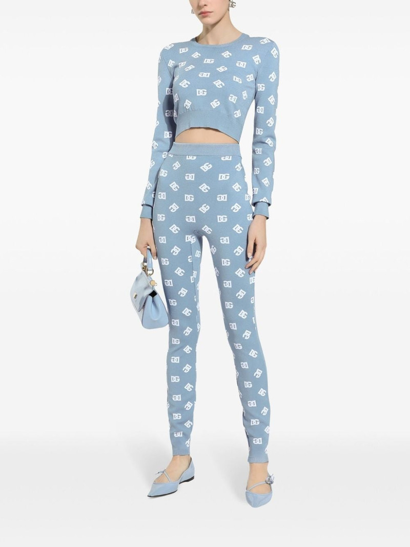 Dolce & Gabbana logo embroidered leggings outlook