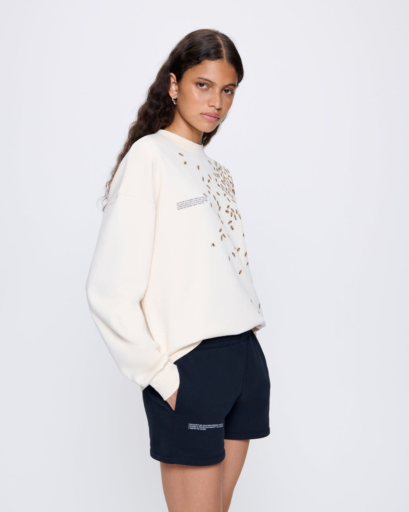 PANGAIA Womens Bee The Change Sweatshirt - Undyed outlook