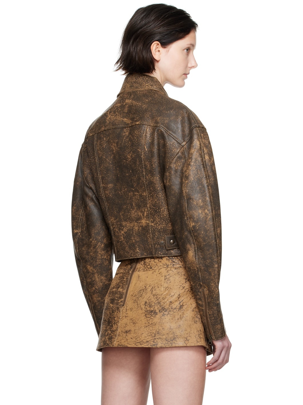 Brown Hellz Leather Jacket - 3