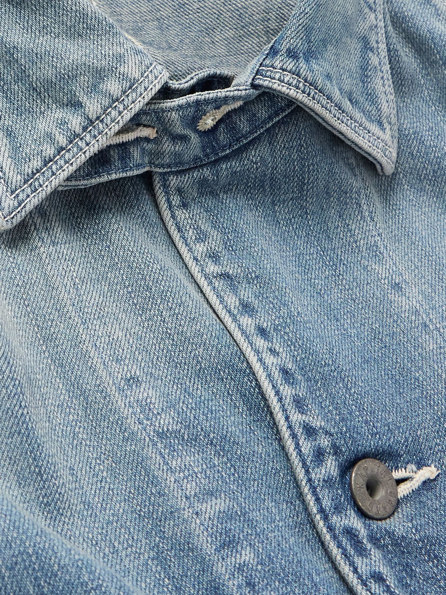 Cactus Appliquéd Denim Jacket Blue - 5